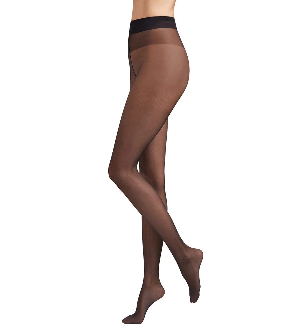 Wolford Women's XL Black Satin Touch 20 Tights Shimmering Luxury Sexy B16-1